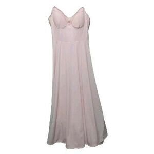 Pink Princess Spaghetti StrapDress Padded Bodice Crinoline Underskirt Fairy